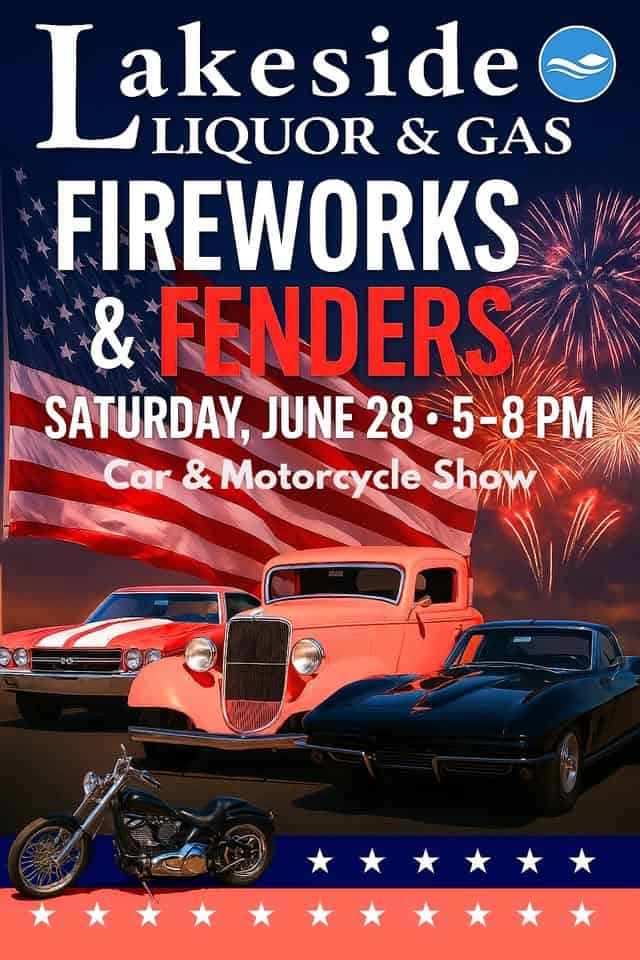 Fireworks & Fenders Car & Motorcycle Show event at 2579 12Th St in Carlyle, IL on June 28, 2025