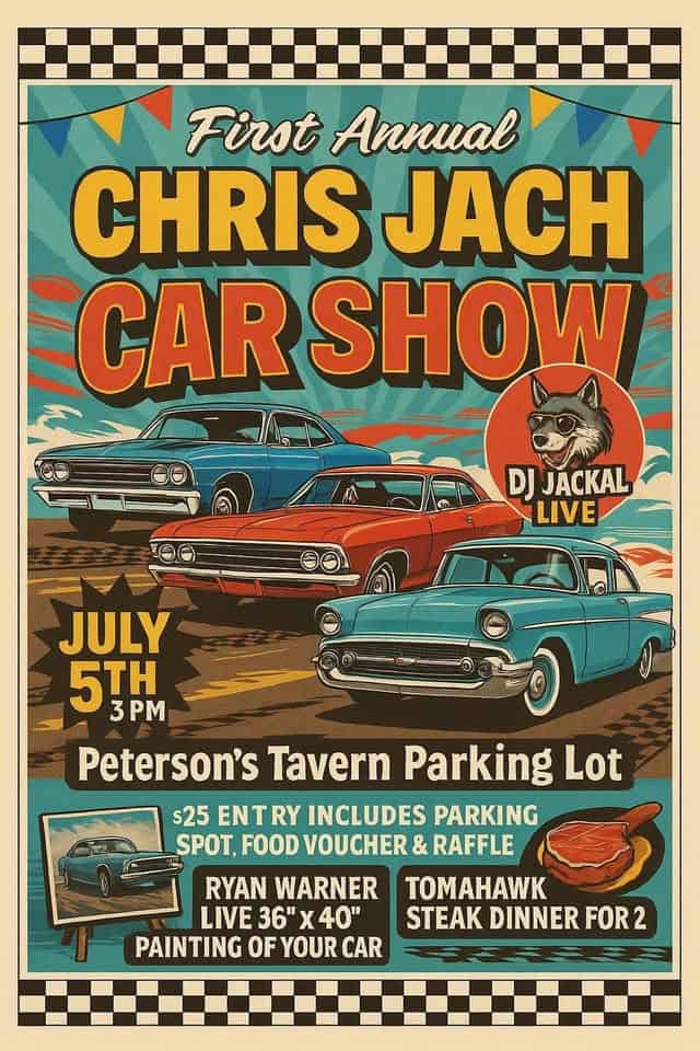 First Annual Car Show Hosted by Chris Jach event at 11 Main St in Binghamton, NY on July 5, 2025