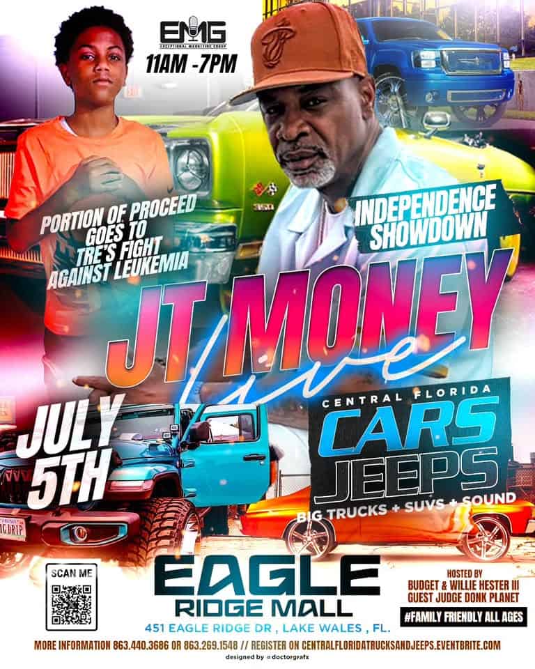 Independence Showdown Car. Jeep. Truck. Bike & sound with JT Money event at 414 Eagle Ridge Dr in Lake Wales, FL on July 5, 2025