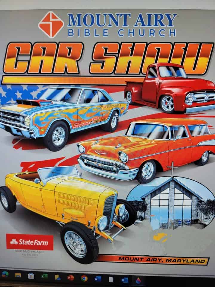 Mount Airy Bible Church Car Show (11th Annual) event at 16700 Old Frederick Rd in Mount Airy, MD on September 13, 2025