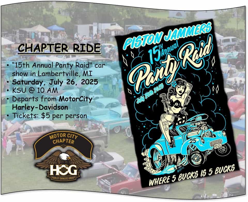 Piston Jammers CC Car Show (Lambertville) event at 24900 Haggerty Rd in Farmington Hills, MI on July 26, 2025