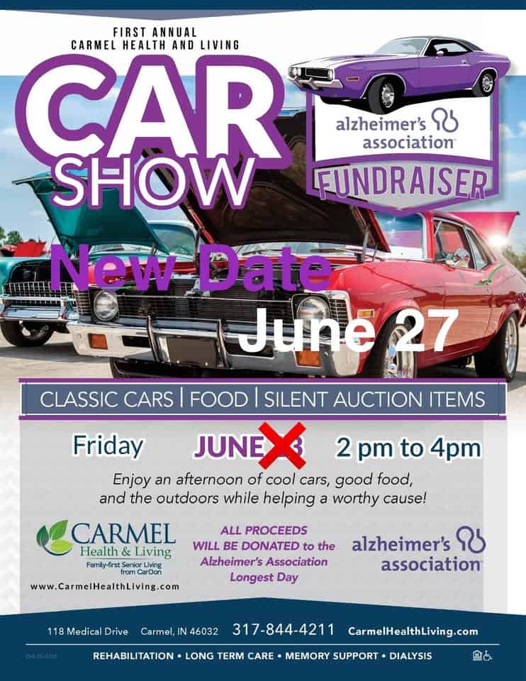 Rescheduled to 6/27- First Annual Carmel Health & Living Car Show! event at 118 Medical Dr in Carmel, IN on June 27, 2025