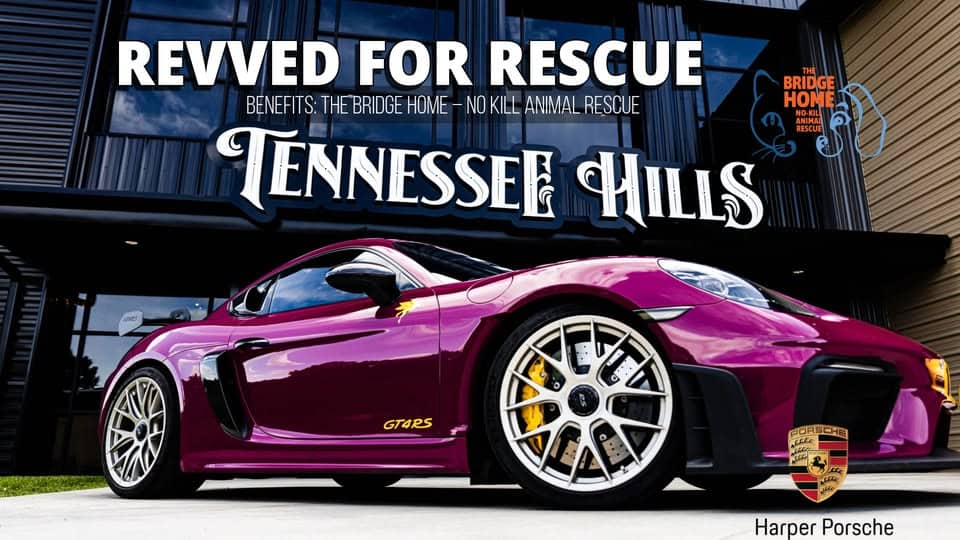 Revved for Rescue: A Porsche Car-Show at Tennessee Hills Distillery (Benefits The Bridge Home) event at 90 Tennessee Hills Way in Bristol, TN on June 28, 2025