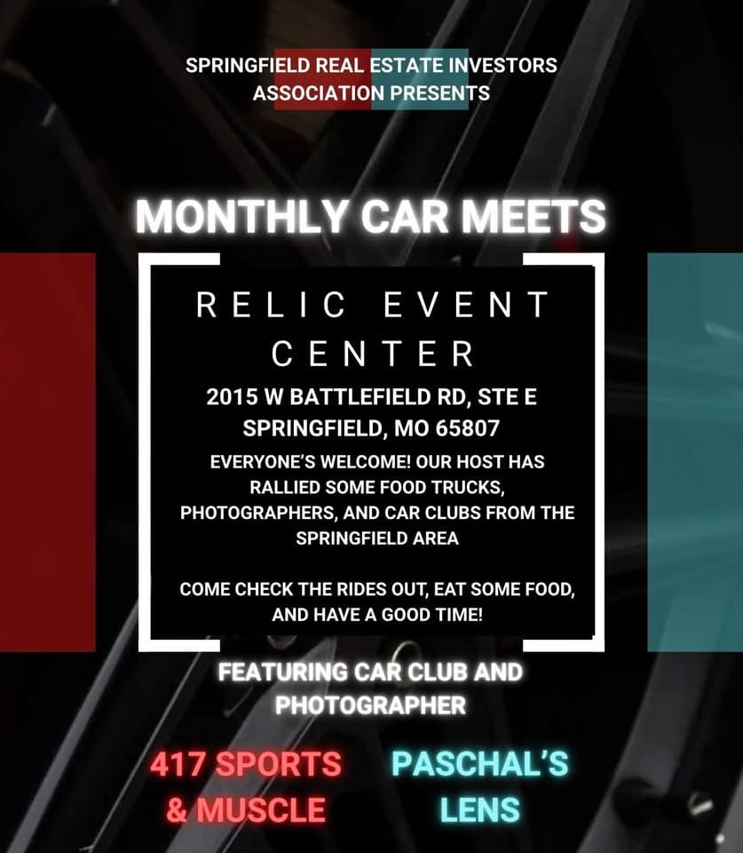 Springfield Monthly Car Meets event at 2015 W Battlefield Rd in Springfield, MO on June 5, 2025