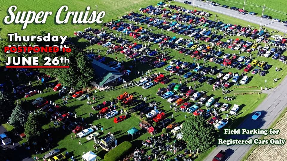 Super Cruise #1 -POSTPONED- Date is now June 26th event at 7037 Chapman Ave in Perry, NY on June 26, 2025