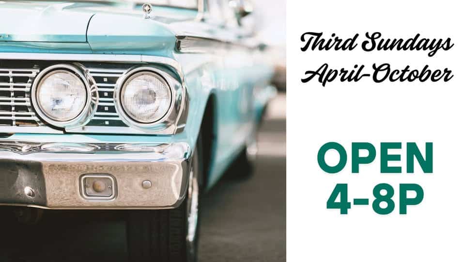 Third Sundays - Open 4-8p during Car Cruise event at 204 S Main St in Ottawa, KS on September 21, 2025