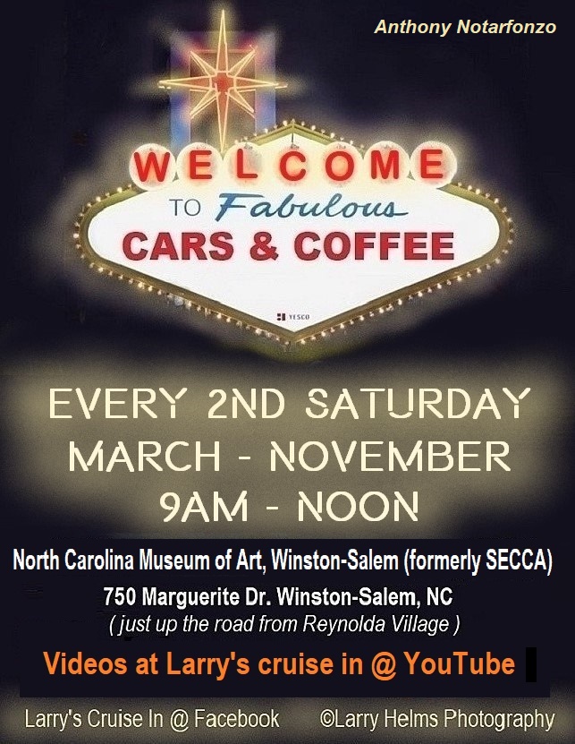 Welcome to Fabulous Cars & Coffee Vesco event at North Carolina Museum of Art, Winston-Salem (formerly SECCA) in Winston-Salem, NC on March 11, 2025
