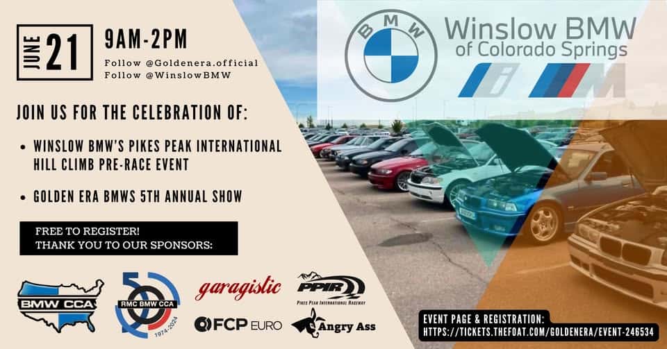 Winslow BMW Pre Race Day Event & Golden Era 5th Annual BMW Show ...