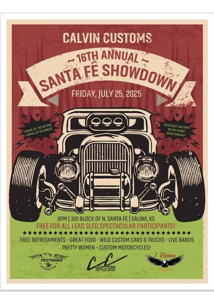 16TH ANNUAL SANTA FE SHOWDOWN event at 325 N Santa Fe Ave in Salina, KS on July 25, 2025