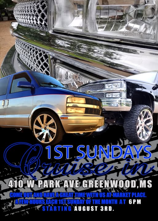 1st Sundays event at Market Place in Greenwood, MS on August 3, 2025