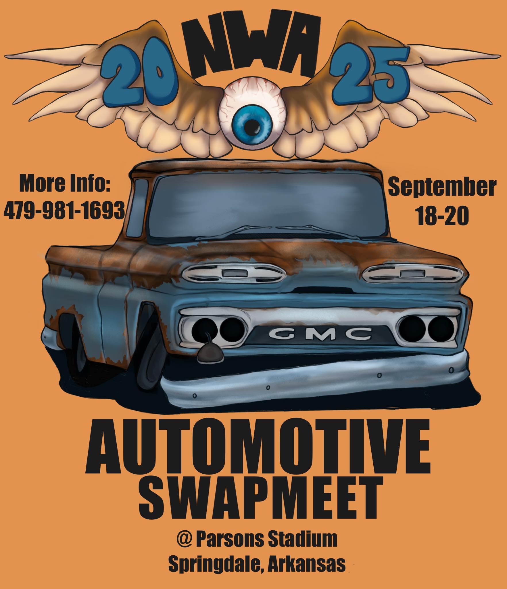 20 NWA CMC Automotive Swapmeet event at Parsons Stadium in Springdale, AR on September 18, 2025