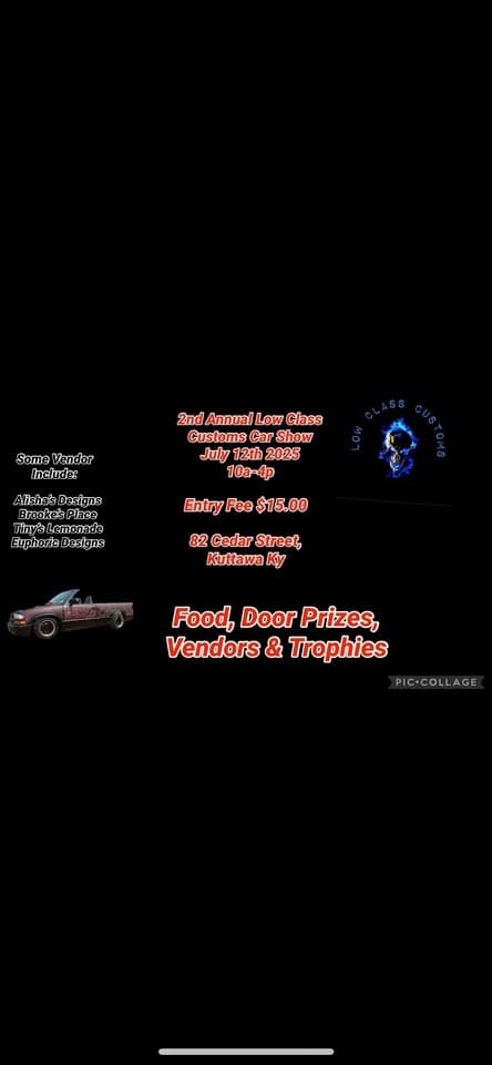 2nd Annual Low Class Customs Car Show – Kuttawa, KY | CarCruiseFinder