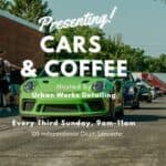 Cars & Coffee at Urban Werks car show in Lancaster, PA