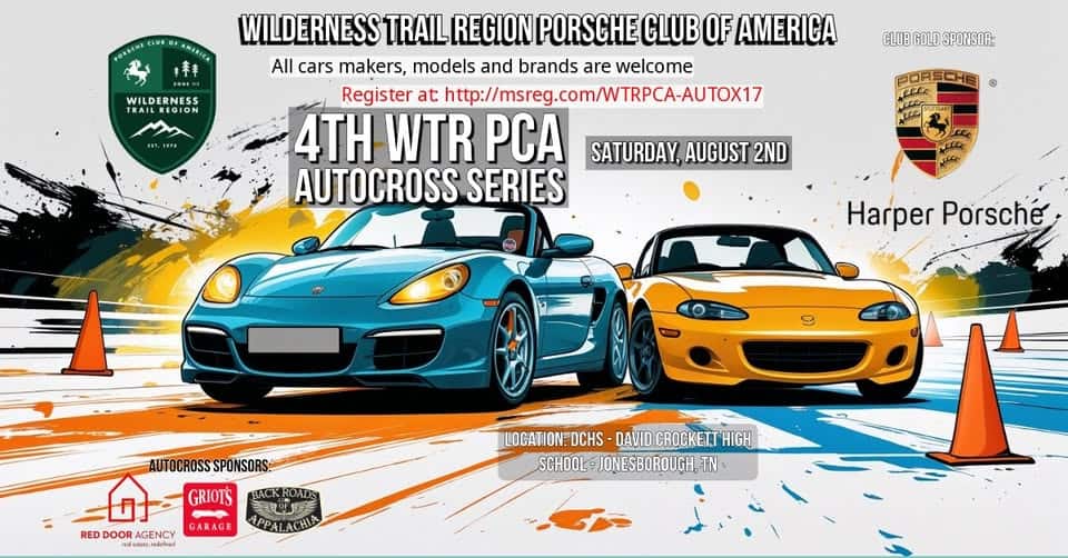4th WTR Autocross Series - Event 4 event at David Crockett High School in Jonesborough, TN on August 2, 2025