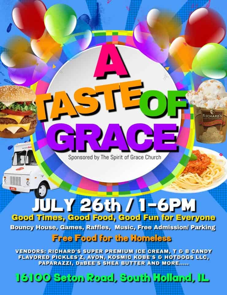 A Taste of Grace and Car Show event at 16100 Seton Dr in South Holland, IL on July 26, 2025