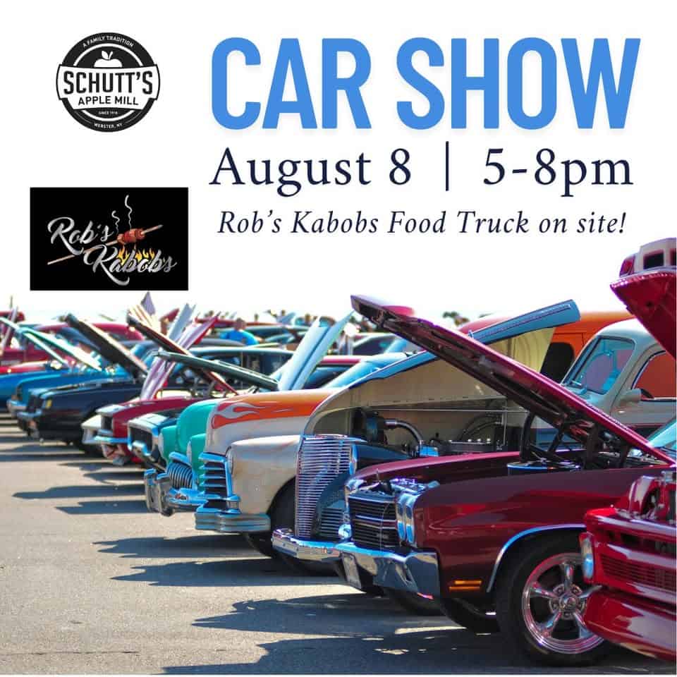 Car Show event at 1063 Plank Rd in Webster, NY on August 8, 2025