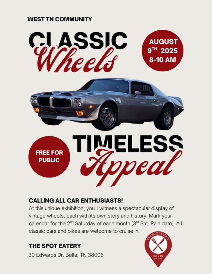 Car Show event at 30 Edwards Drive in Bells, TN on August 9, 2025
