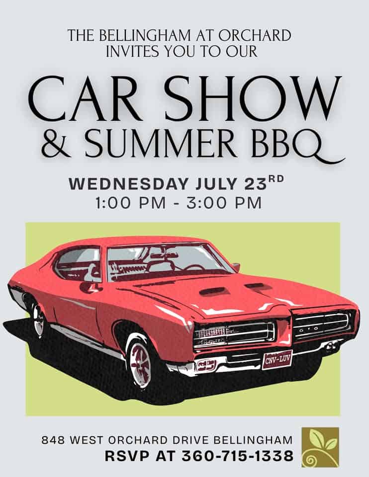 Car Show event at 848 West Orchard Drive in Bellingham, WA on July 23, 2025