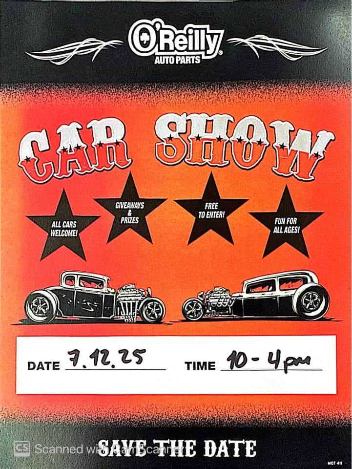 Car Show @ O’Reillys event at 525 East Main Street in Gardner, KS on July 12, 2025