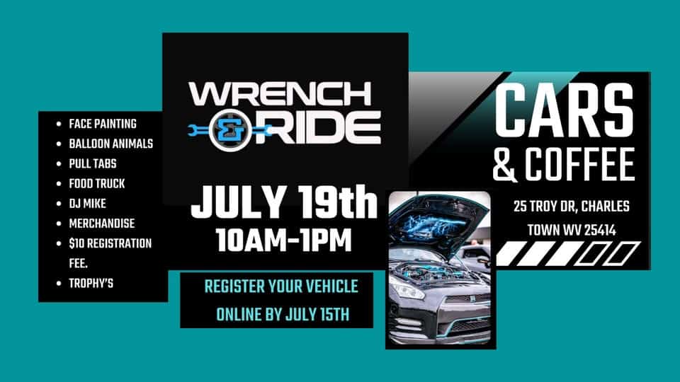 CARS & COFFEE CAR SHOW event at 25 Troy Dr in Charles Town, WV on July 19, 2025