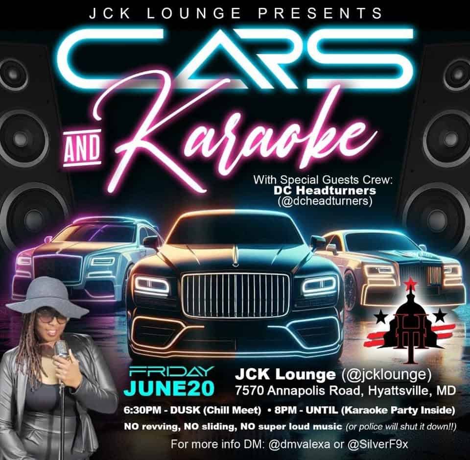 Cars & Karaoke: Juneteeth Edition & Beyond event at 7574 Annapolis Rd in Hyattsville, MD on July 4, 2025
