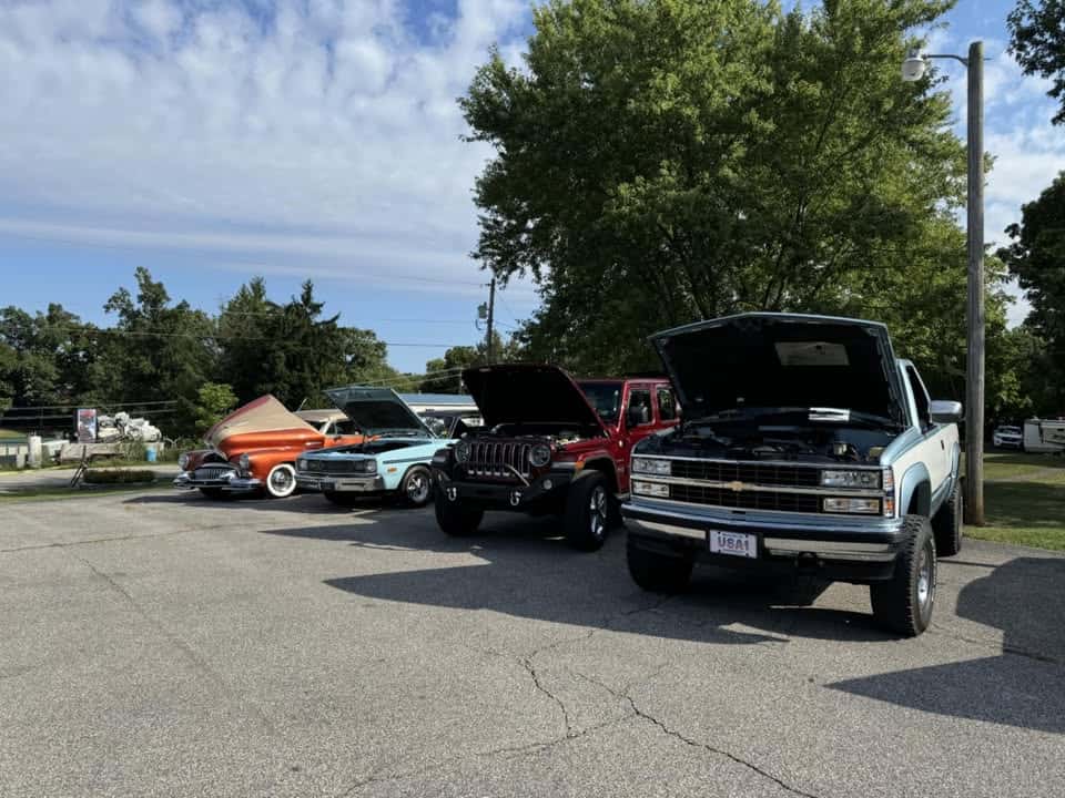 Crossroads Church 2nd annual car show. event at 7390 Old Saint Marys Pike in Waverly, WV on August 9, 2025