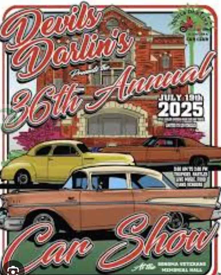 Devil's Darlings Car Show event at 853 1St St W in Sonoma, CA on July 19, 2025