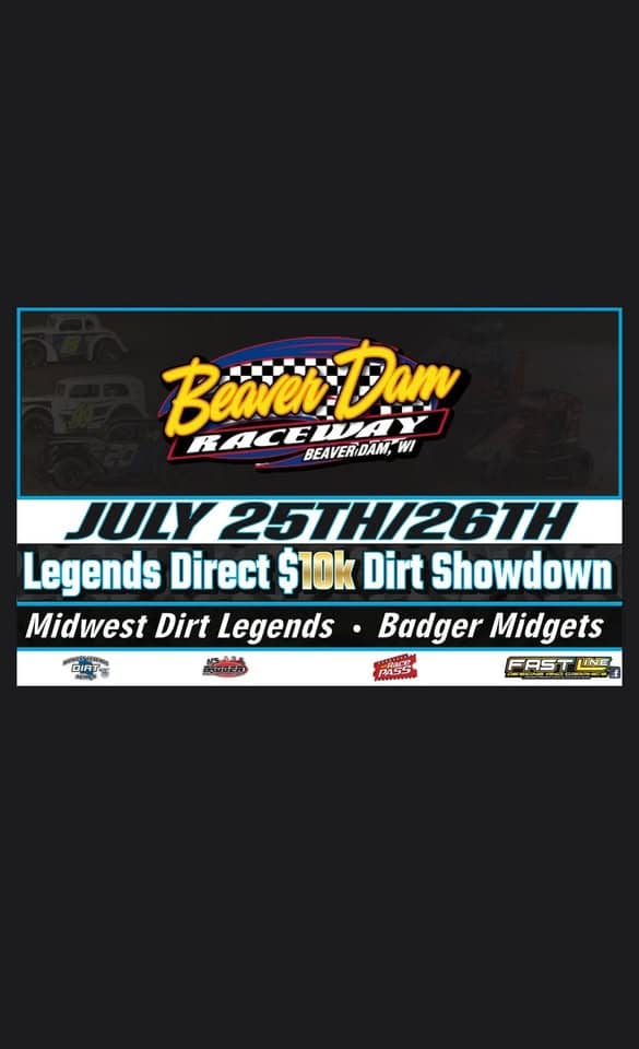Legends.Direct $10k Dirt Showdown + Badger Midgets, IRA SprintCars event at N7086 Raceway Rd in Beaver Dam, WI on July 25, 2025