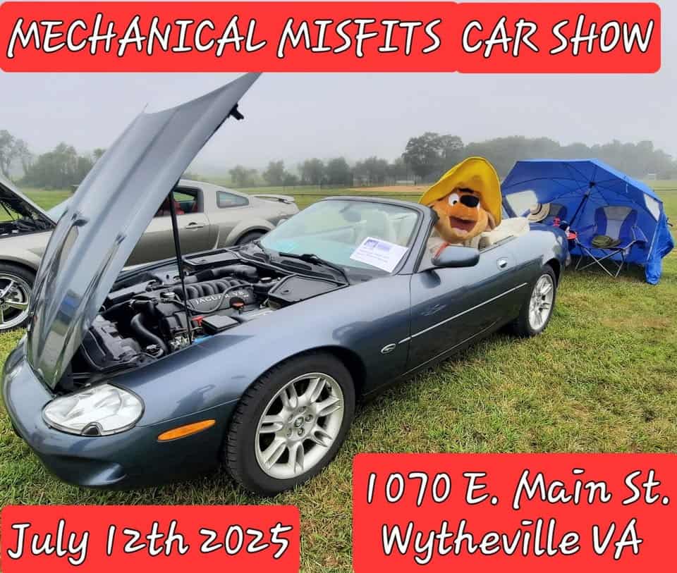 Mechanical Misfits Carshow 2025 event at 1070 E Main Street in Wytheville, VA on July 12, 2025