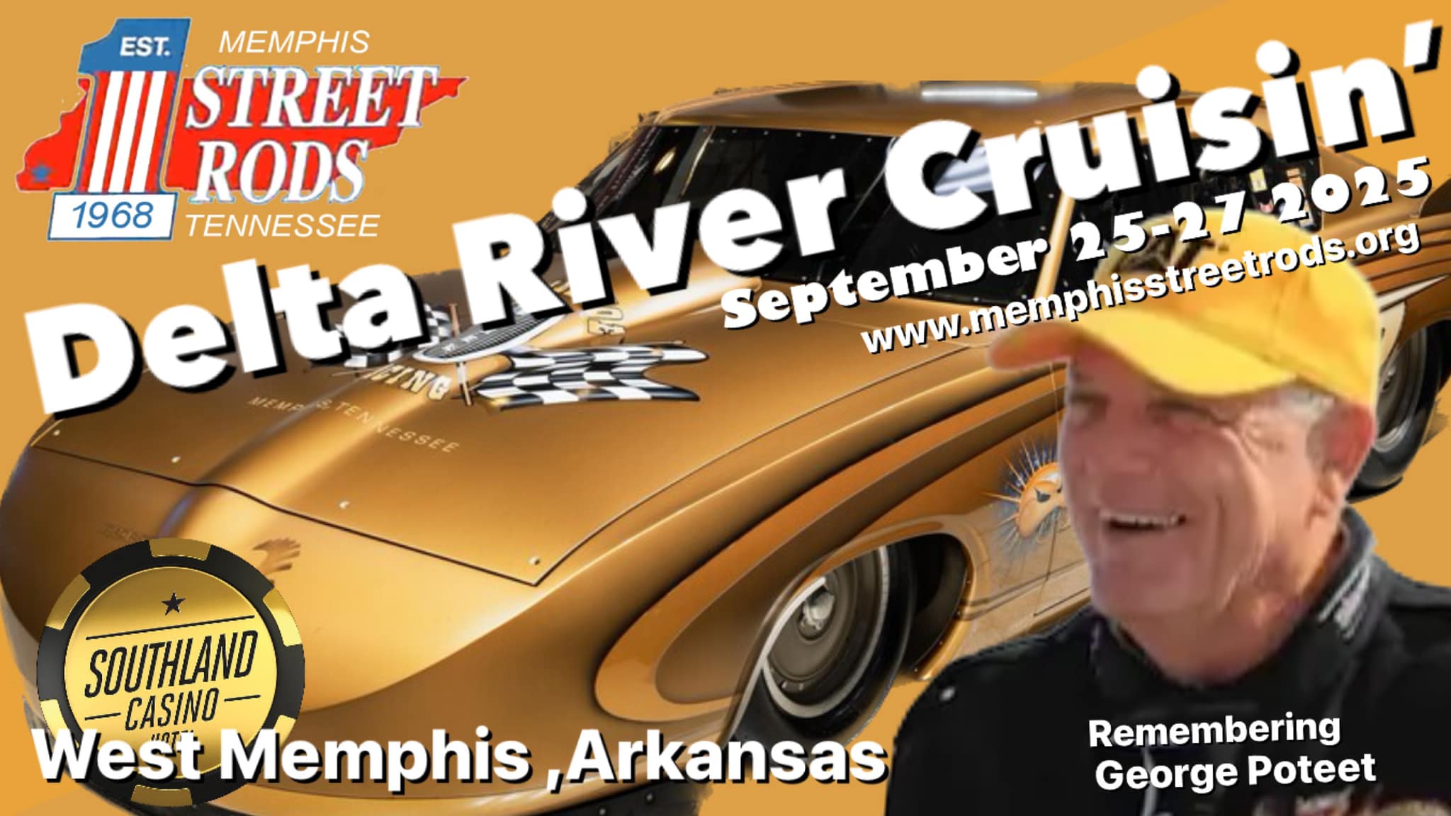 Delta River Cruisin' 2025 event at Southland Casino in West Memphis, AR on September 25, 2025