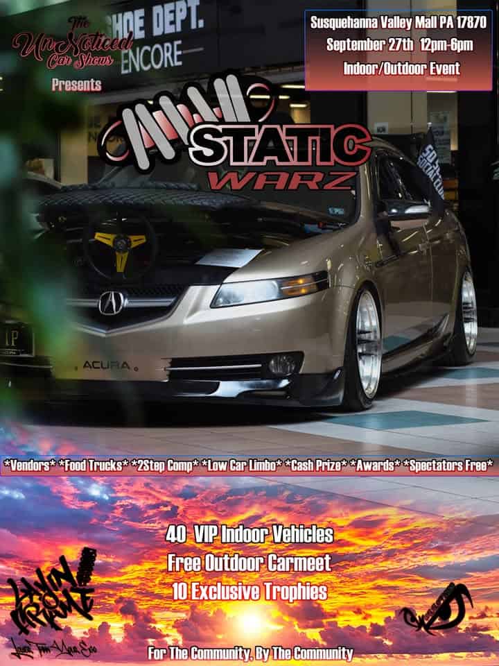 STATIC WARZ event at 1 Susquehanna Valley Mall Dr in Selinsgrove, PA on September 27, 2025