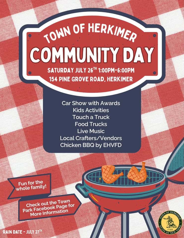 Town of Herkimer Community Day event at 152 Pine Grove Rd in Herkimer, NY on July 26, 2025