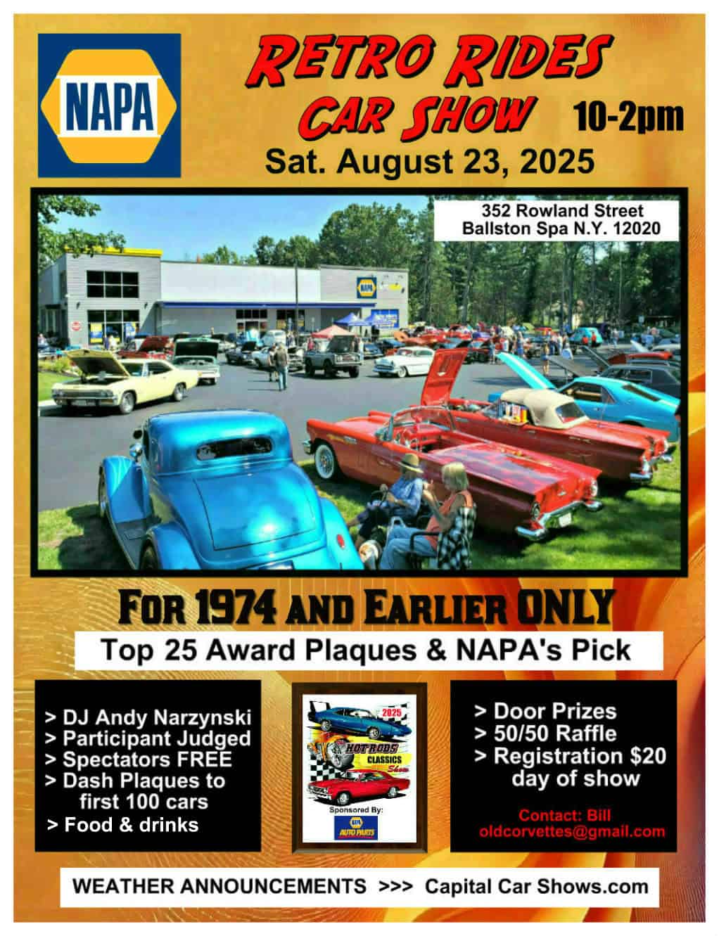 Retro Rides Car Show – Ballston Spa, NY | CarCruiseFinder