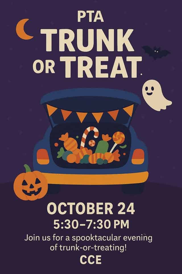 Annual Trunk or Treat event at 6100 S Williamson Blvd in Port Orange, FL on October 24, 2025
