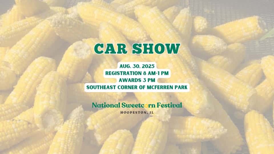 Car Show at the 81st National Sweetcorn Festival event at Birch Ln in Hoopeston, IL on August 30, 2025