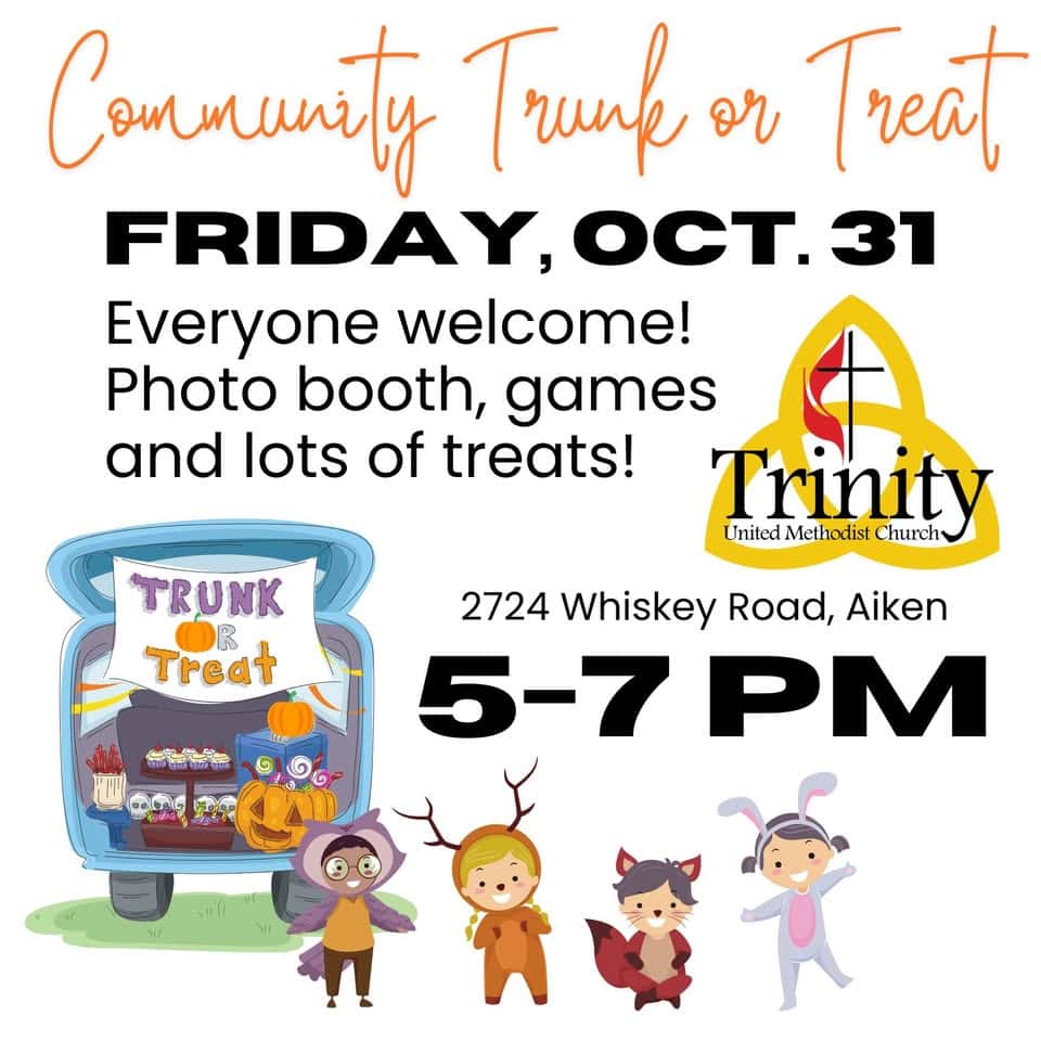 Community Trunk or Treat! event at 2724 Whiskey Rd in Aiken, SC on October 31, 2025