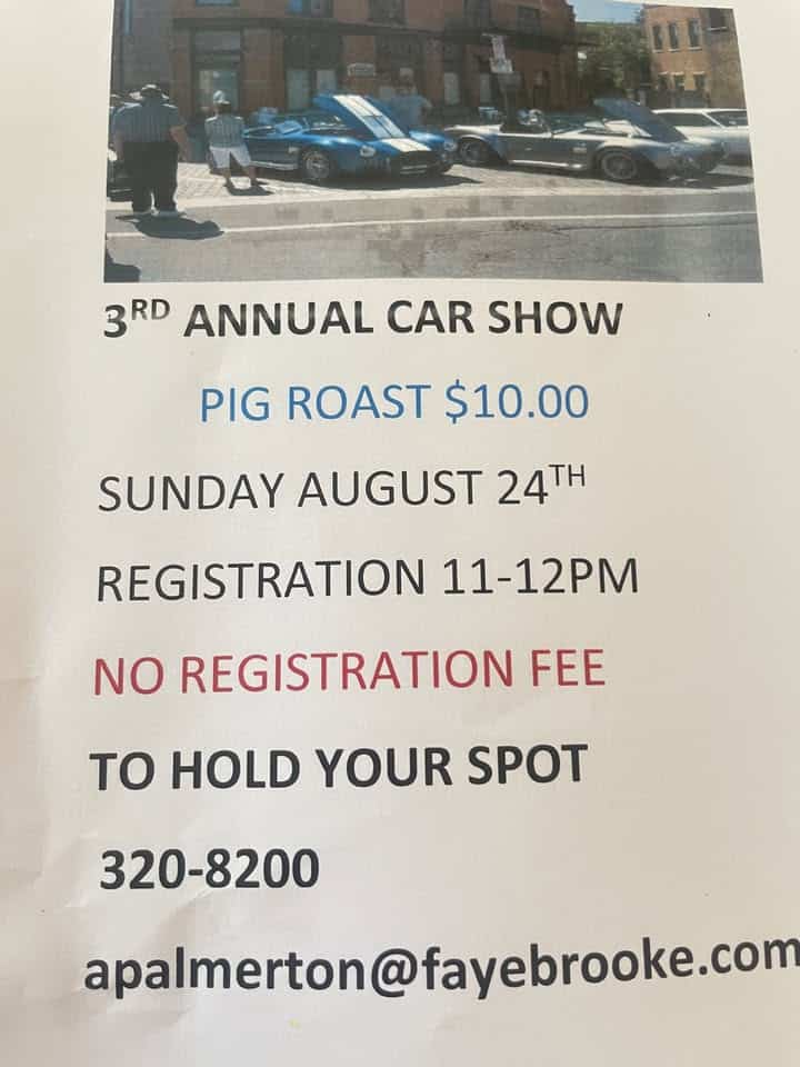 FayeBrooke Car Show event at 1055 Youngs Rd in Buffalo, NY on August 24, 2025