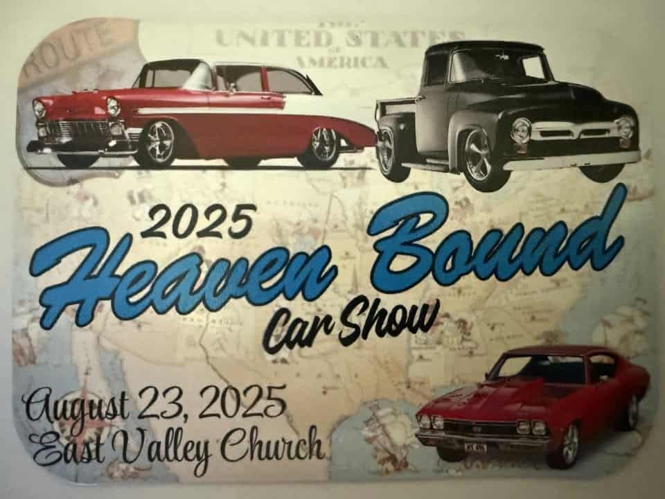 Heaven Bound Car Show event at 7203 Mieras Rd in Yakima, WA on August 23, 2025