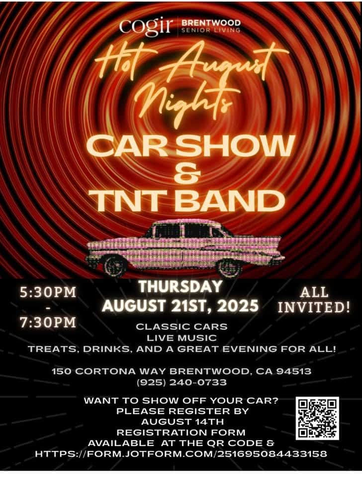 Hot August Nights Car Show & TNT Band event at 150 Cortona Way in Los Angeles, CA on August 21, 2025