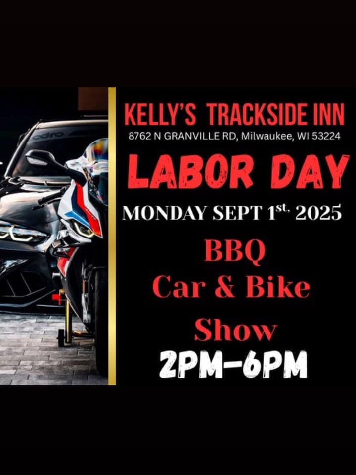Labor Day car bike show barbecue event at 8758 N Granville Rd in Milwaukee, WI on September 1, 2025