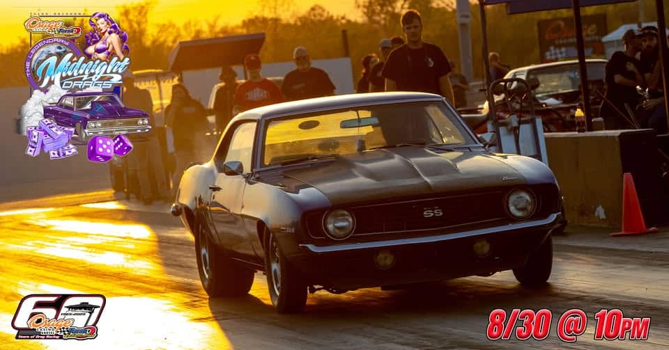 Legendary Tulsa Midnight Drags - August 30th event at 3101 N Garnett Rd in Tulsa, OK on August 30, 2025