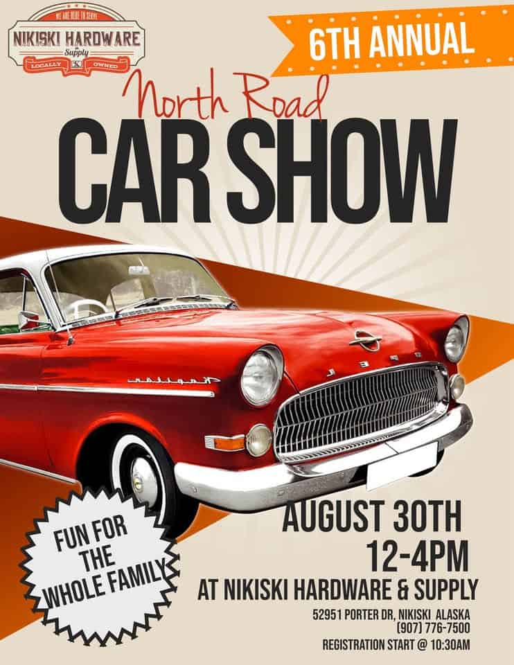 North Road Car Show event at 52951 Porter Ave in Kenai, AK on August 30, 2025