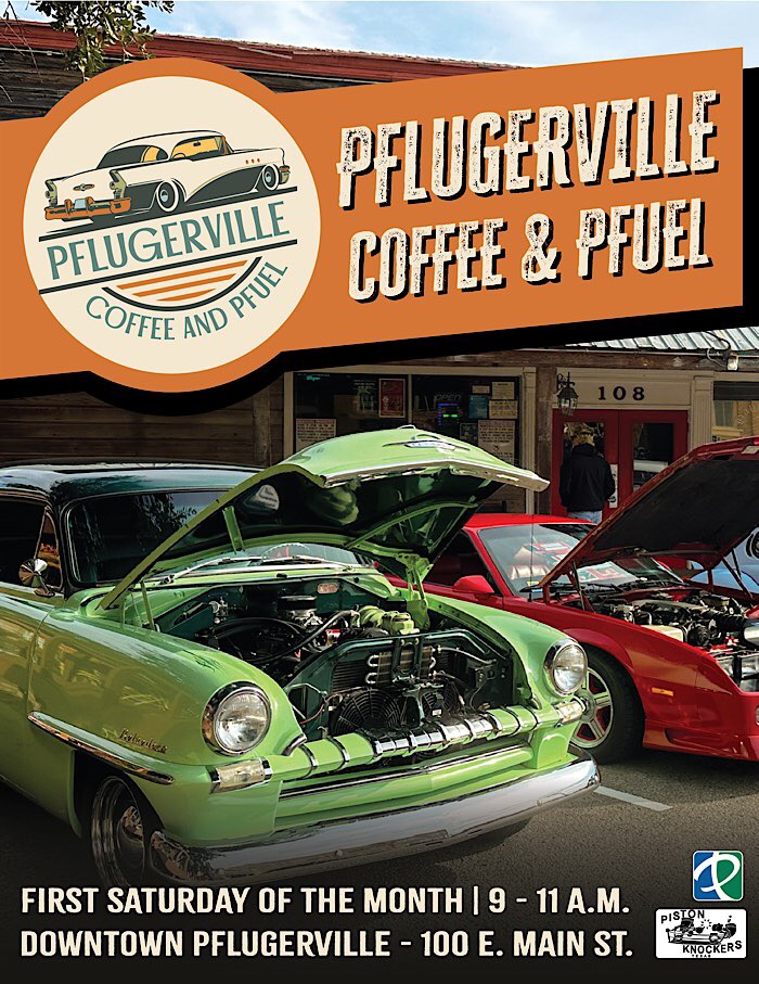 Pflugerville Coffee & Pfuel event at Downtown Pflugerville in Pflugerville, TX on July 6, 2025