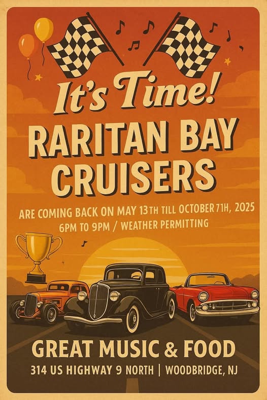 Raritan Bay Cruisers event at 314 US Highway 9 North in Woodbridge, NJ on May 13, 2025