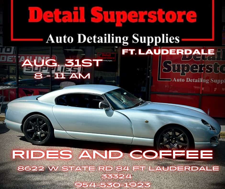 Rides & Coffee at Detail Superstore Ft Lauderdale event at 8622 Sr-84 in Davie, FL on August 31, 2025