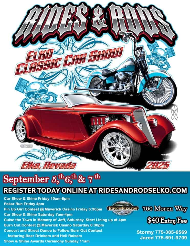 Rides & Rods Elko Classic Car Show event at 700 Moren Way in Elko, NV on September 5, 2025
