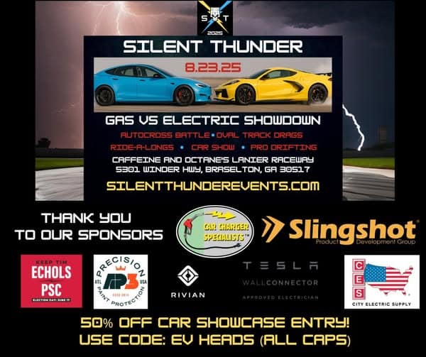 Silent Thunder - Gas vs Electric Showdown event at 112 Raceway Dr in Braselton, GA on August 23, 2025
