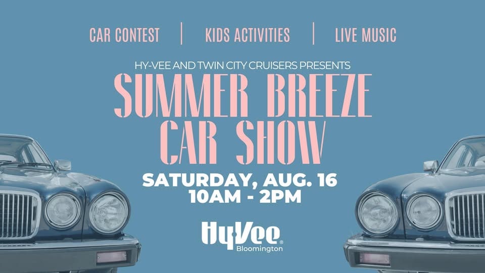 Twin City Cruisers Summer Breeze Car Show: 8/16 event at 1403 N Veterans Pkwy in Bloomington, IL on August 16, 2025