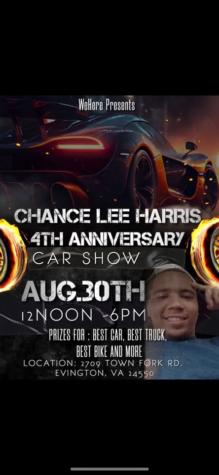 WeHereAutoClub Chpt. 4 Anniversary Car Show event at 2709 Town Fork in Evington, VA on August 30, 2025