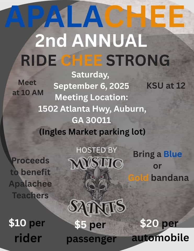 2nd Annual Ride (CHEE STRONG) event at Ingles Supermarkets in Auburn, GA on September 6, 2025